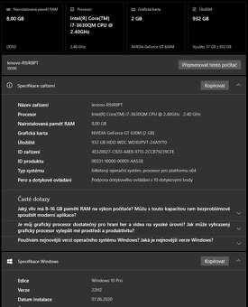 599 - lenovo all-in-one A720 - počítač v dotykovém monitoru - 7