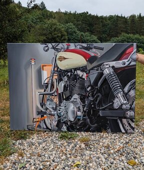 Olejové malby s automobilovou tematikou na přání - 7