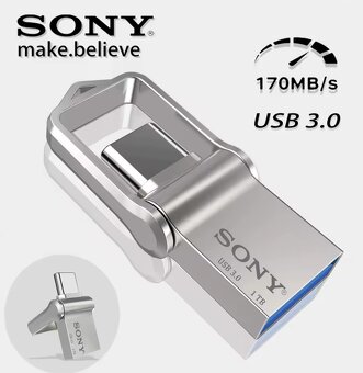Flash disk 2v1 SONY 2TB+USB-C+USB 3.0 (2048GB), OTG, micro - 7