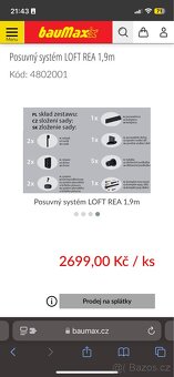 Posuvné dveře LOFT - DEKOR DUB - 7