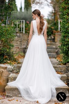 Luxusní nenošené svatební šaty, Windflower, 36 EU (S) - 7