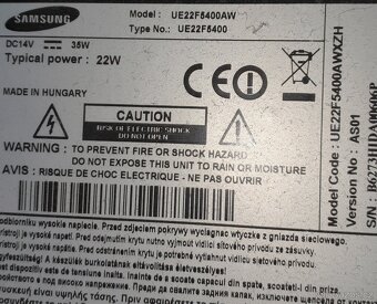 Televize Samsung UE22F5400 včetně DBVT2 set-top-boxu - 7
