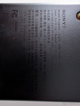 Sony MP-CD1 kapesní projektor černý - 7