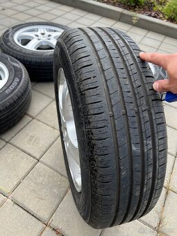 Originální ALU Škoda 5x100 R15 - Zánovní pneu - 7