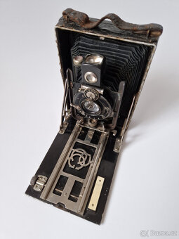 Starý německý měchový fotoaparát Goerz Tenax + Rollex 9x12 - 7