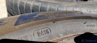 215/60 R16 zimní 5x112  sada plechových disků 4x5,2mm - 7