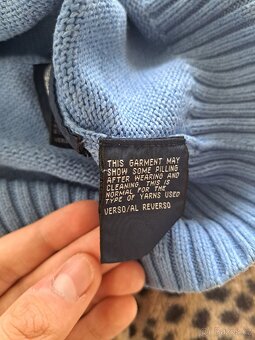 Modrá pletený Tommy Hilfiger svetr - 7