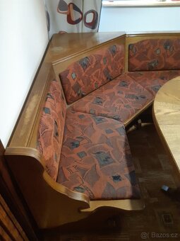 Rustikální jídelní rohová lavice - 7