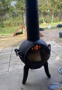 Vintage venkovní krb/kamna 115 cm - 7