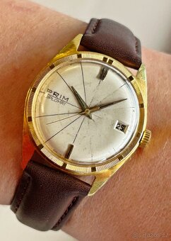 Československé mechanické vintage hodinky PRIM Diplomat - 7