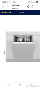 Whirlpool myčka 60cm vestavěná - 7