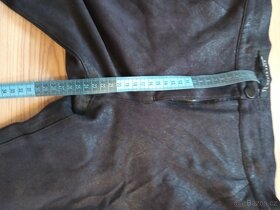 Dámské SKINNY kalhoty/ legíny ZARA s efektem broušené kůže - 7