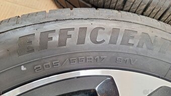Alu kola Renault 17" 4x100 letní pneu 205/55 R17 7mm Captur - 7
