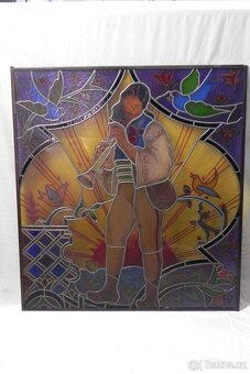 Stará skleněná vitráž - 7