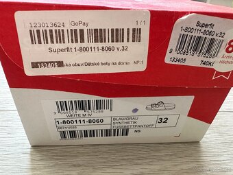 Dívčí domácí korkové pantofle Superfit, vel. 32 - 7