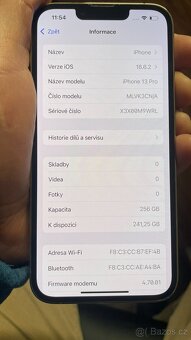 iPhone 13 Pro, 256 GB, Gold -model A2638 ,Top stav - 7