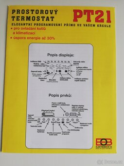 Prostorový termostat pro kotle a klimatizace - 7