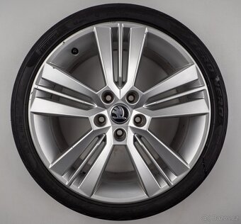 Škoda Octavia - Originání 18" alu kola - Letní pneu - 7