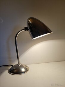 kloubová funkční chromovaná lampa, lampička od J. Anýž - 7