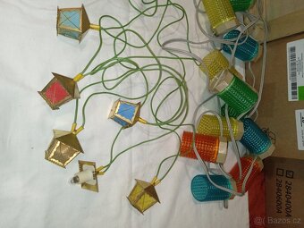 Retro světýlka na vánoční stromeček Lucerničky zn. KOVOTOPOL - 7