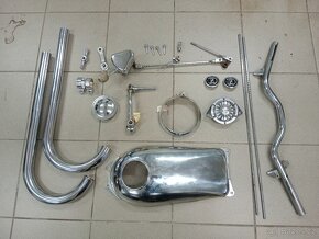 ČZ 250, 175 Předválečná - Originální díly - Nový Chrom - 7