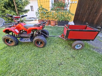 Dětská elektrická čtyřkolka 800W motor + výklopná vlečka. - 7