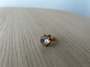 Prsten s broušeným sklem - stříbro 7,80 g - 7