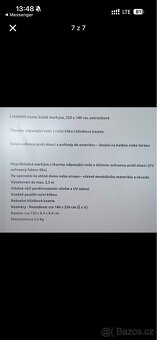Svislá markýza 250x140cm, antracitová - 7
