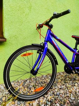 Značkové dětské kolo Merida 24" (modrá) - 7