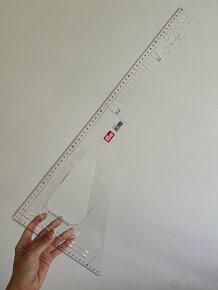 Krejčovský příložník / pravítko Prym délka 60 cm - 7