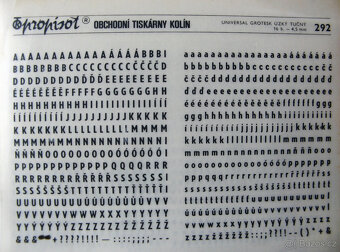 Propisot (suché propisovací obtisky) z 80.let - 7