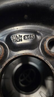 Plechové disky 4x100 R15 ET 45 TOYOTA - 7