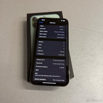iPhone 13 Pro Max 128GB zelený, pěkný stav, 12 měsíců záruka - 7