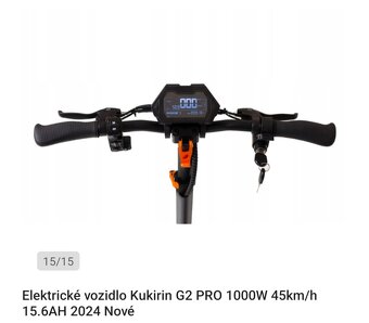 Prodám elektro koloběžku kukirin G2 PRO - 7
