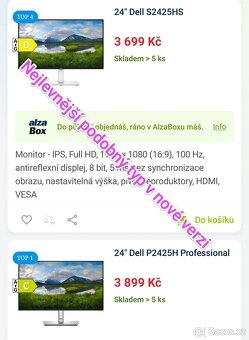 ⎚ IPS profi Dell p2419h, HDMI, DP, VGA, USB hub, pivot - 7