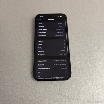 iPhone 14 Pro 256GB black, pěkný stav, 12 měsíců záruka - 7
