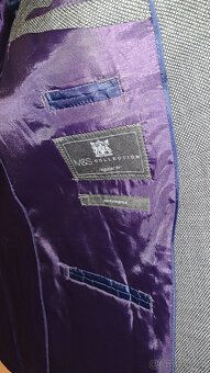 Pánské šedé sako M&S Collection/48-M/2x52cm - 7