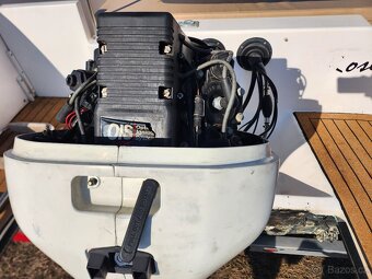 Lodni motor 90hp Johnson V4,  dlouha,el.trim - 7