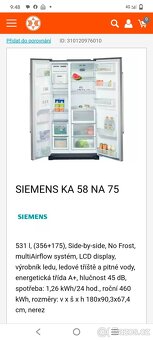 Prodámí digitální americkou lednici značky Siemens--DOVEZU-- - 7
