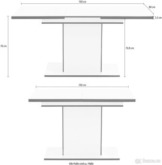 Nové jídelní rozkládací stoly za supe cenu - 7