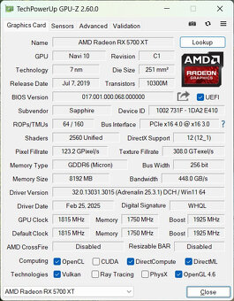 Herní PC- Ryzen 7, 16GB RAM, 1TB NVME, 5700XT, WIN11 - 7