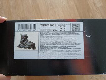 Nové kolečkové brusle Tempish Temper Top 2, vel. 42 - 7