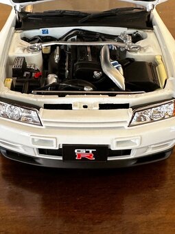 1/18 Autoart Nissan GT-R R32 V-Spec II Tuned Version White - 7