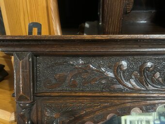 Historické řezbované zrcadlo - 7