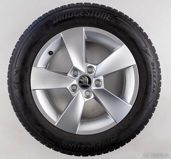 Škoda Fabia - Originání 15" alu kola - Zimní pneu - 7