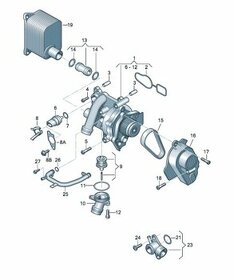 Vodní pumpa 1.8, 2.0 TSI - 7