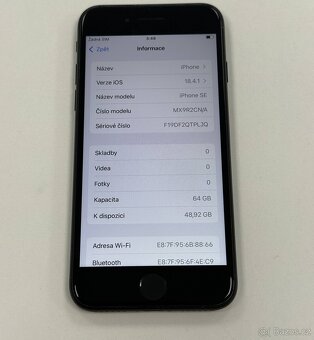 iPhone SE 2020 ✅ 64GB TOP STAV - 7