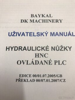 Tabulové hydraulické nůžky Baykal HNC 3100x13, PLC, CNC - 7