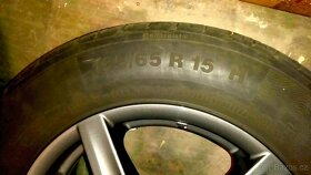 alu kola Alutec 15" 6JX15H2 Antracit+letní pneu Continental1 - 7