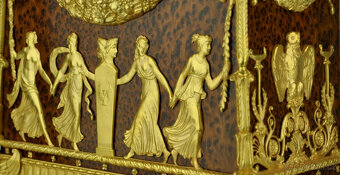 Empire Pendule „Apollo jako řidič slunečního vozu“ Paříž kol - 7